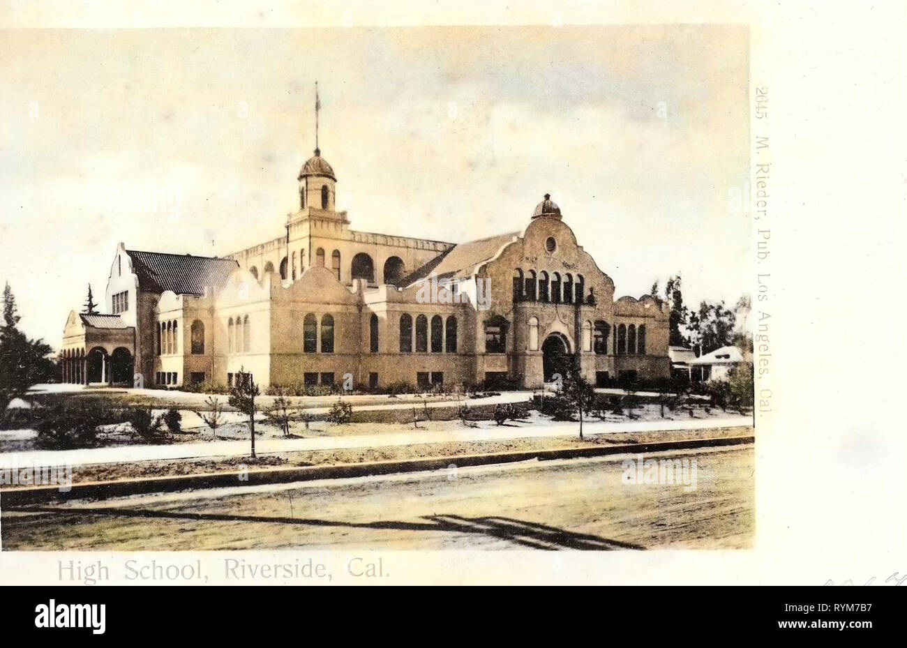 Schulen in Kalifornien, Riverside, Kalifornien 1903, High School", Vereinigte Staaten von Amerika Stockfoto