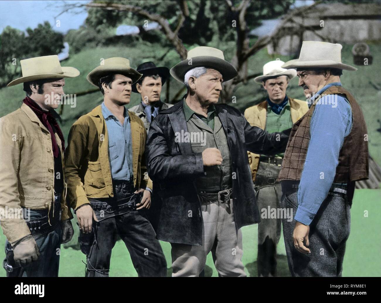 WAGNER, O'BRIAN, HOLLIMAN, Tracy, WIDMARK, gebrochene Lanze, 1954 Stockfoto