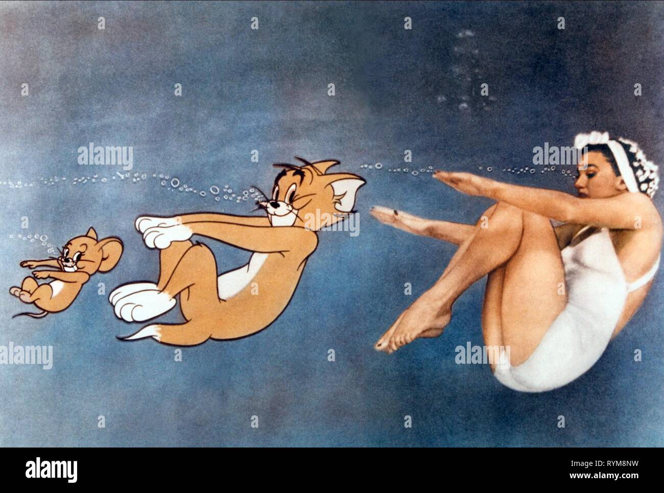 JERRY, Tom, Williams, gefährlich, WENN NASS, 1953 Stockfoto