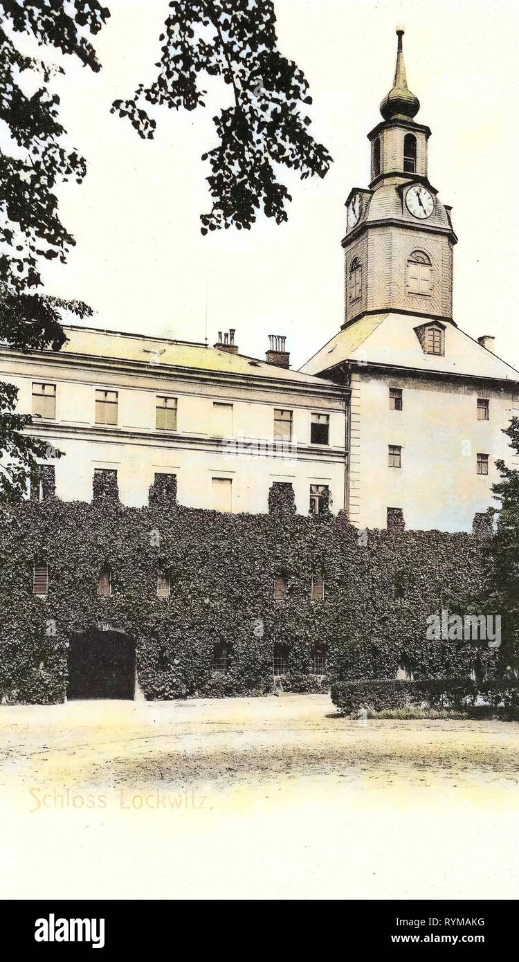 Schloss Lockwitz, 1905, Dresden Lockwitz, Schloß, Deutschland Stockfoto