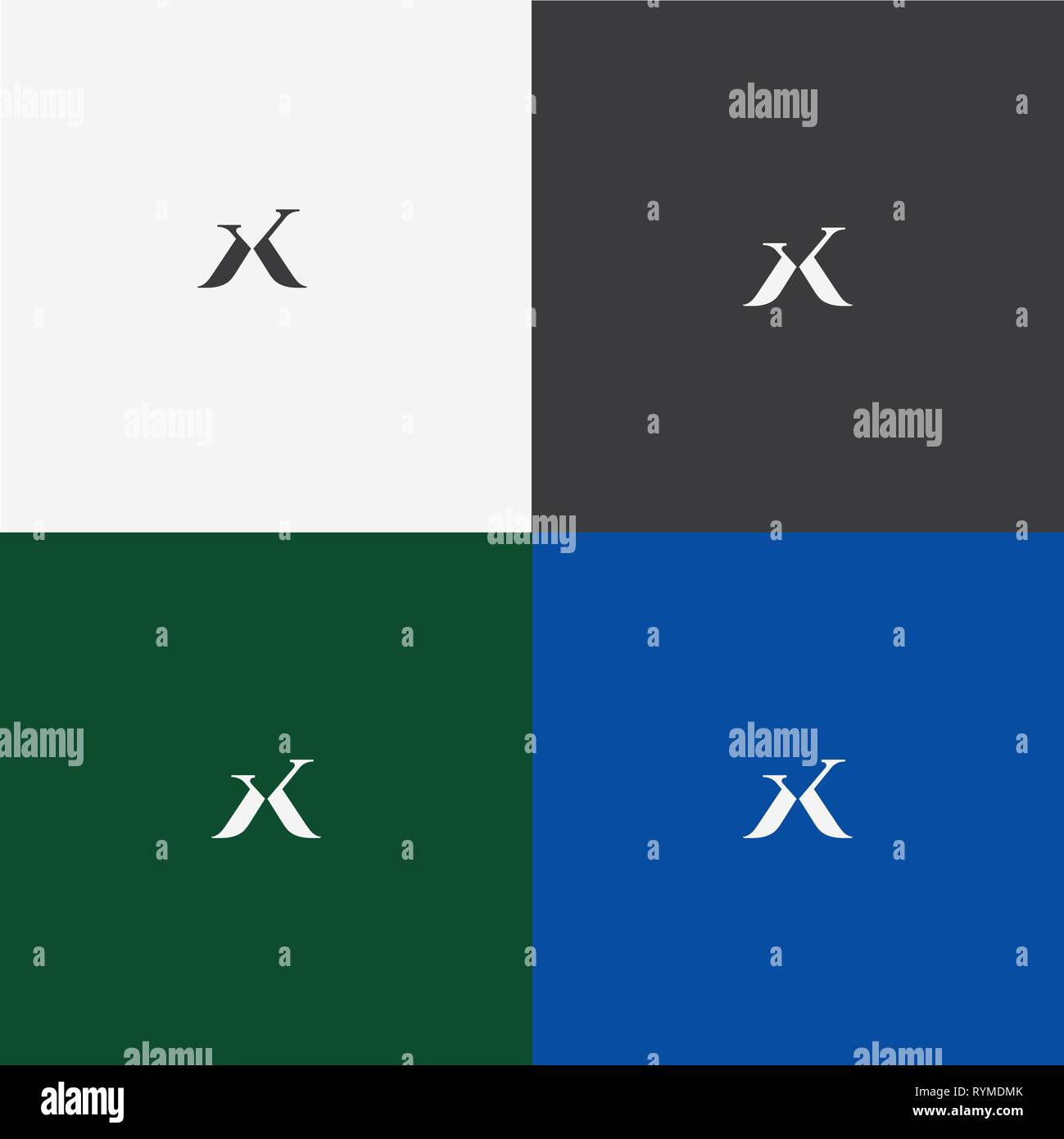 Einen Brief business Vektor logo Stock Vektor