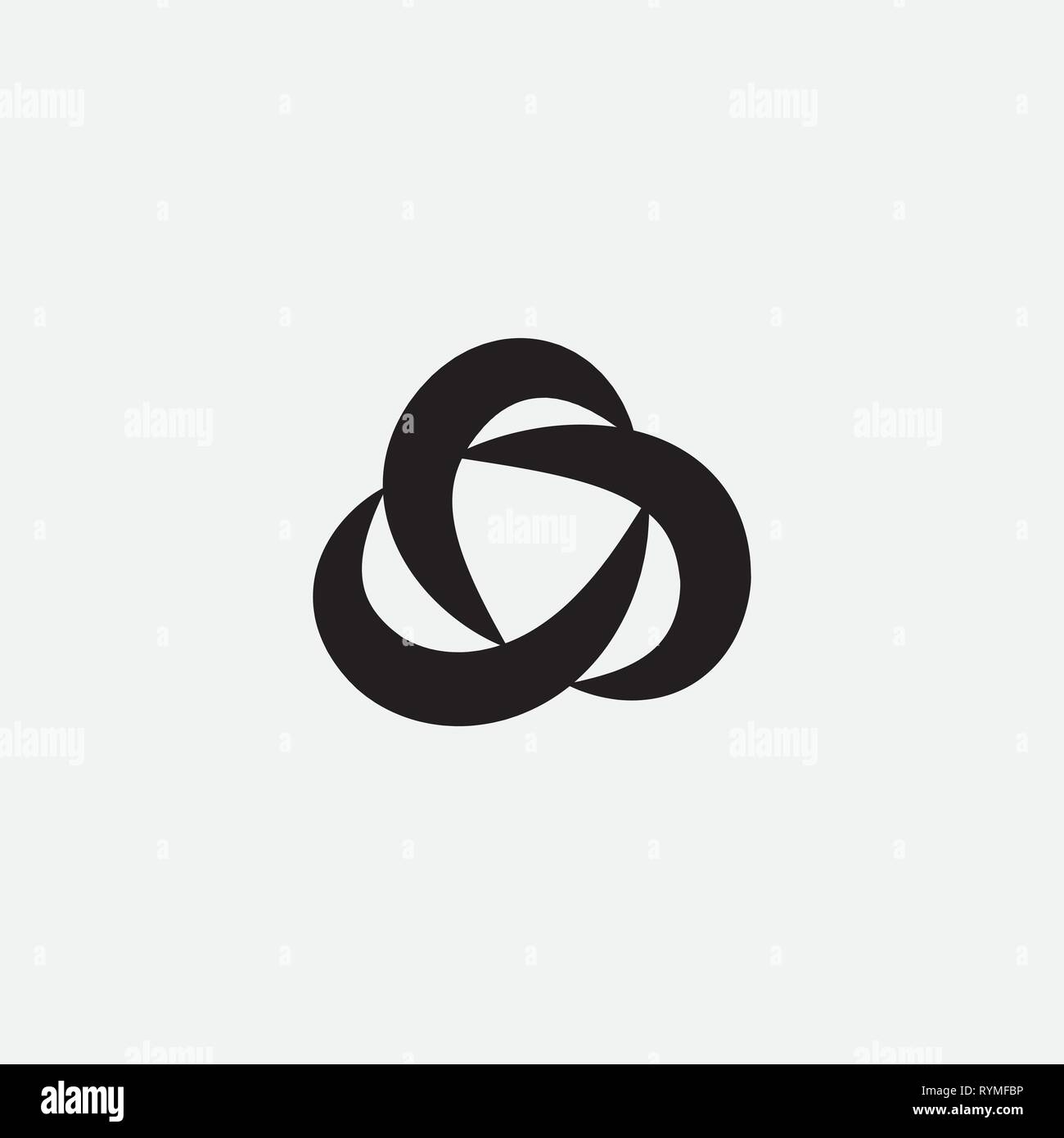 Infinity vektor Logo. Triple logo Stock Vektor