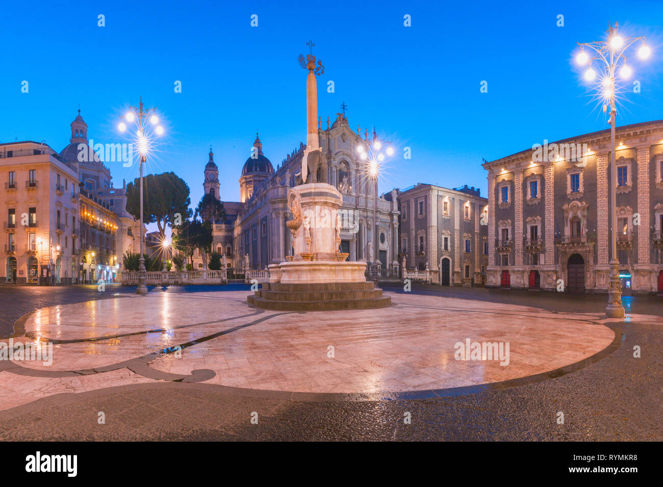 Die Kathedrale von Catania, Sizilien, Italien Stockfoto