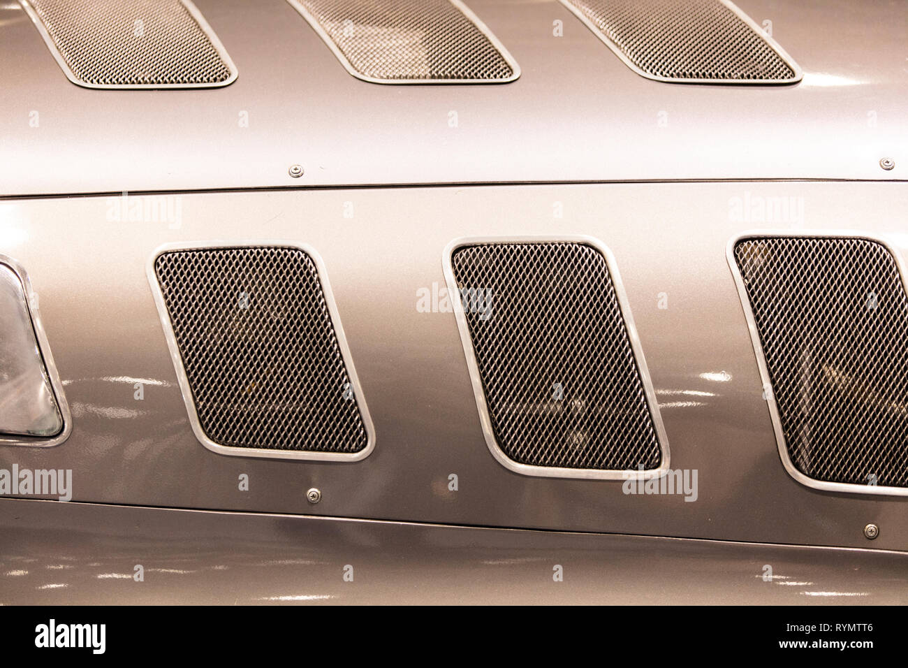 Nahaufnahme Detail auf einen Sportwagen Stockfoto