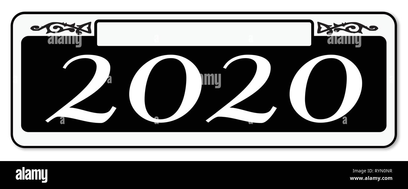 Neue Orleons Straße 2020 Schild über einem weißen Hintergrund Stock Vektor