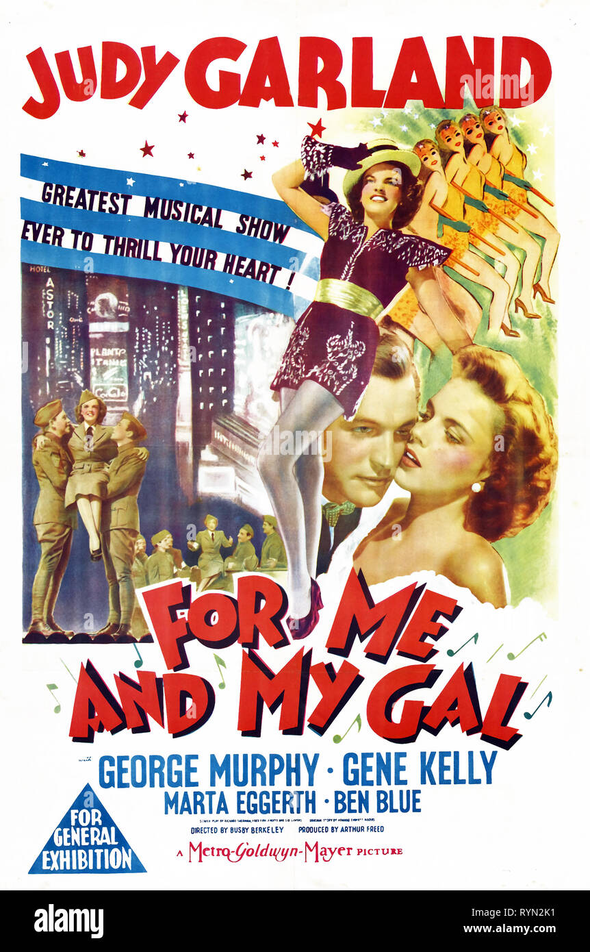 Film Poster, FÜR MICH UND MEINE GAL, 1942 Stockfoto