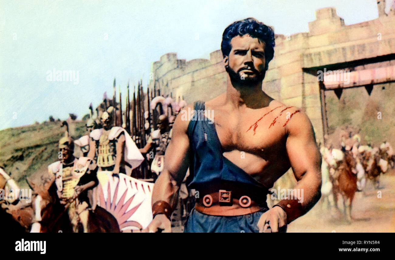 STEVE REEVES, HERKULES UND DIE KÖNIGIN VON SABA, 1959 Stockfoto