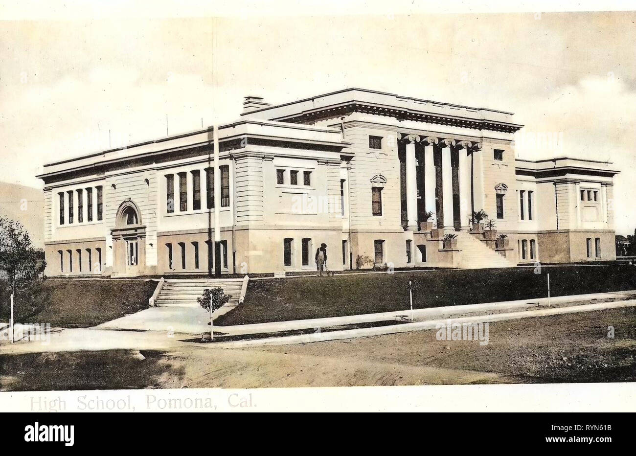 Schulen in Kalifornien, Pomona, Kalifornien, 1904, High School", Vereinigte Staaten von Amerika Stockfoto