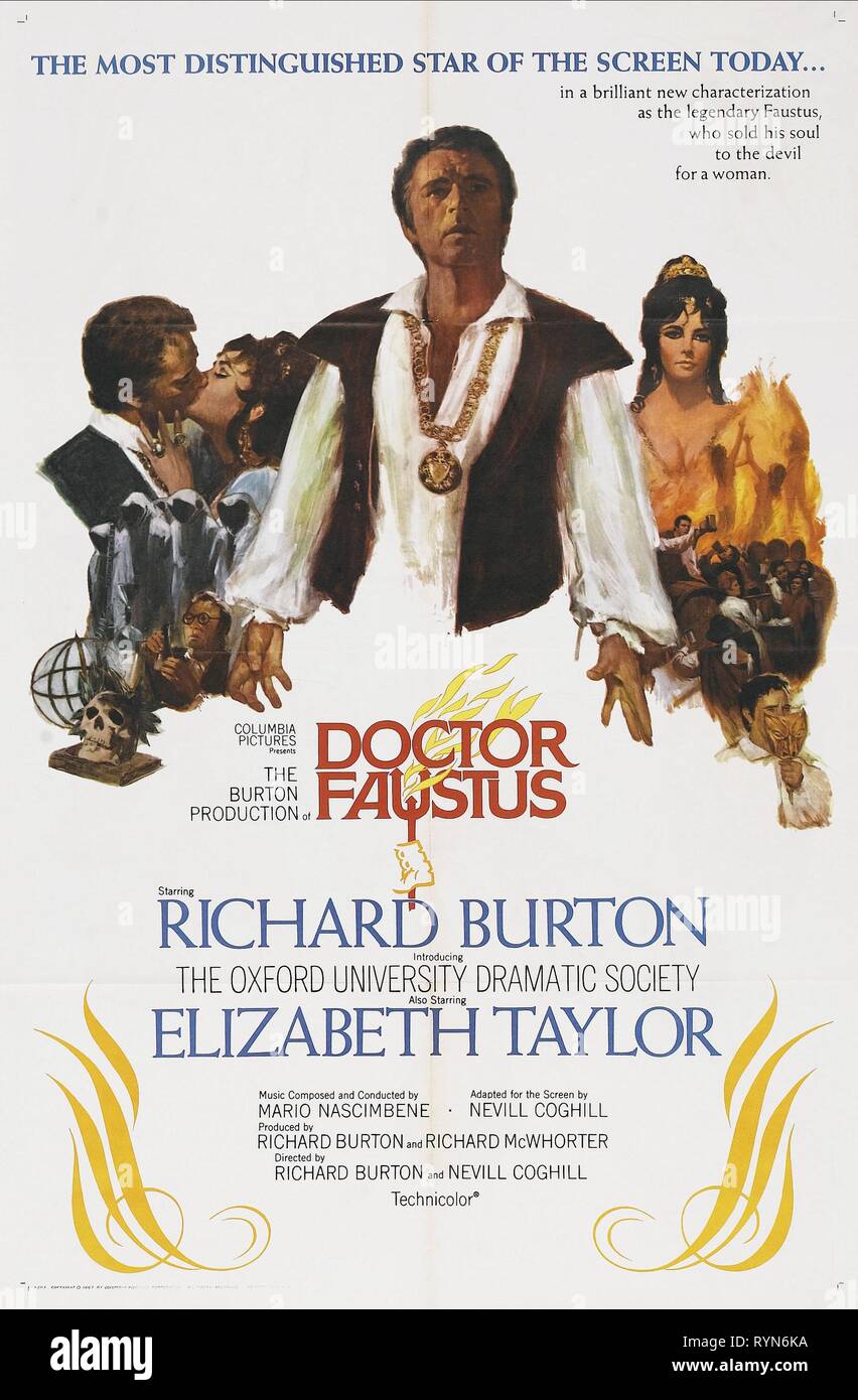 FILM POSTER, Doktor Faustus, 1967 Stockfoto