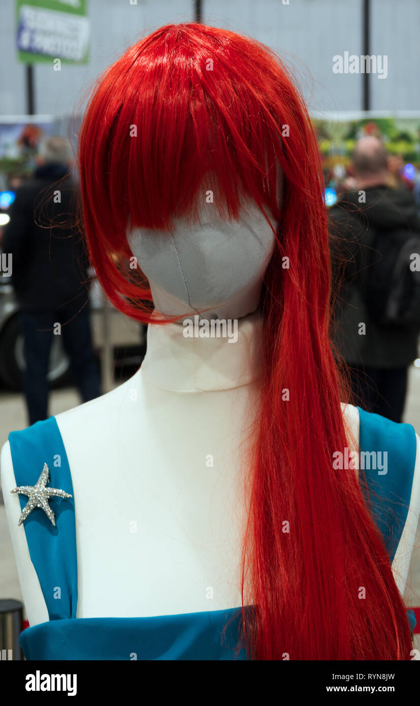 Gesichtslosen Mannequin auf Comic Con Liverpool 2019 Stockfoto