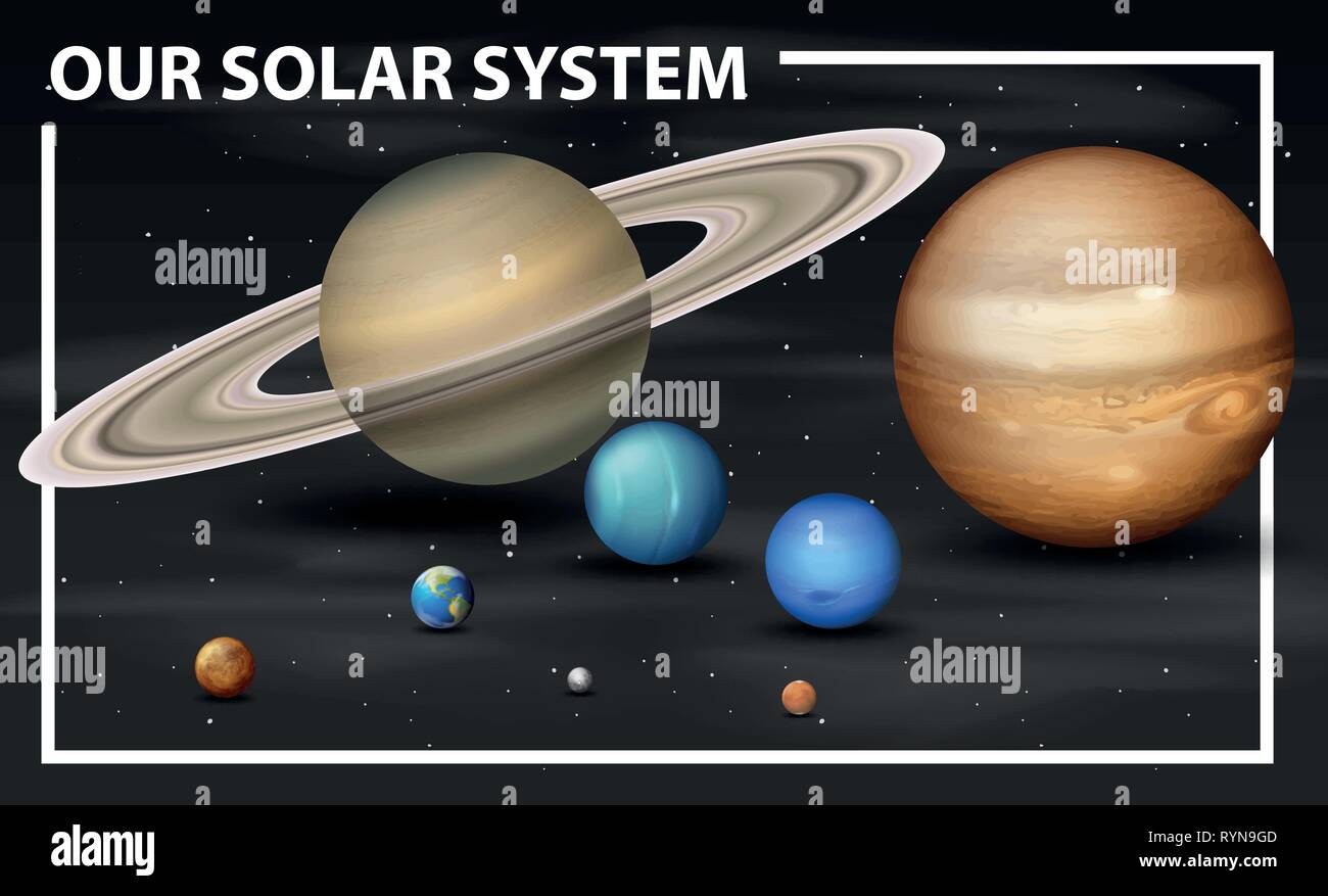 Eine Solaranlage Diagramm Abbildung Stock Vektor