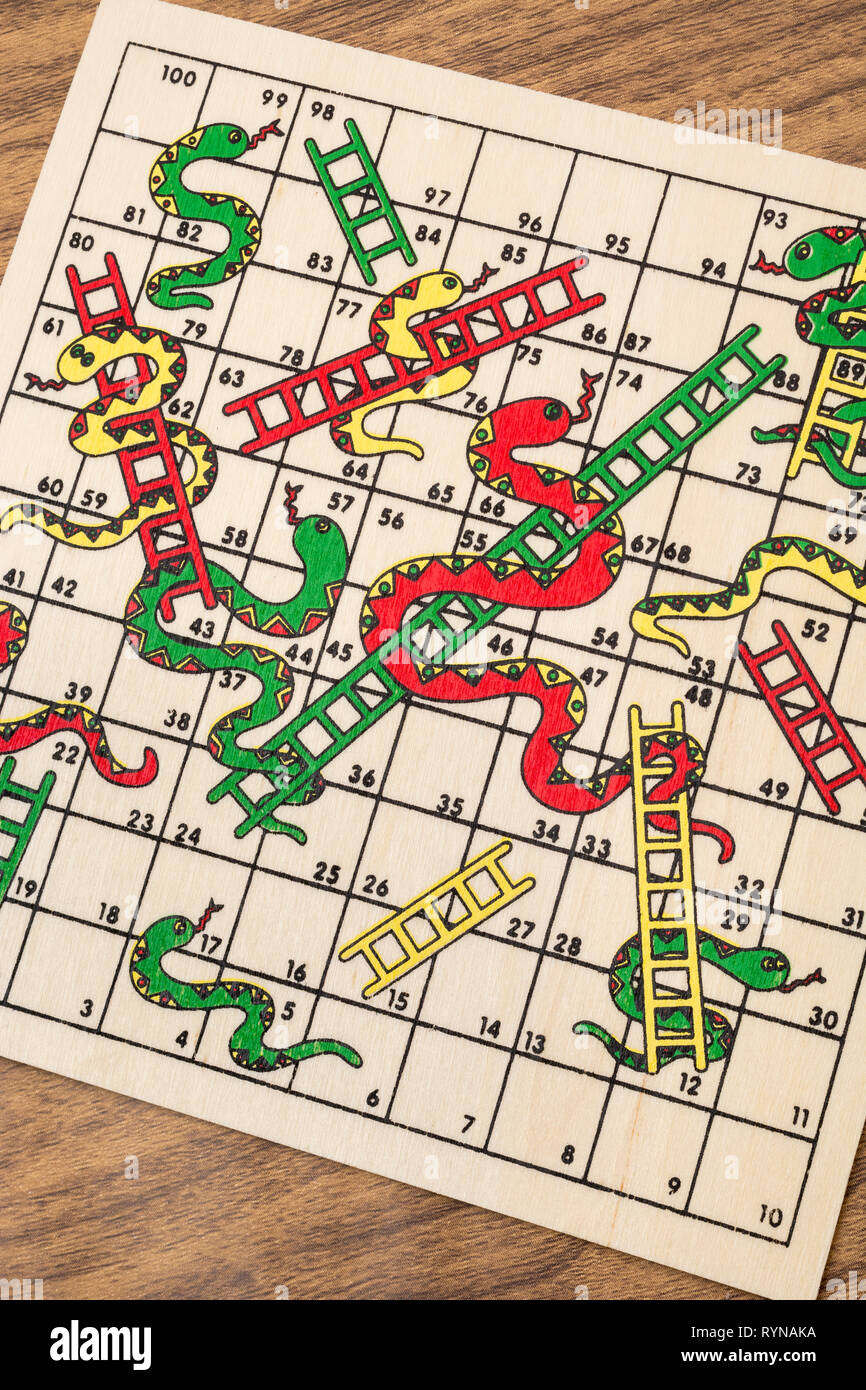Brettspiel Für Kinder - Schlangen Und Leitern