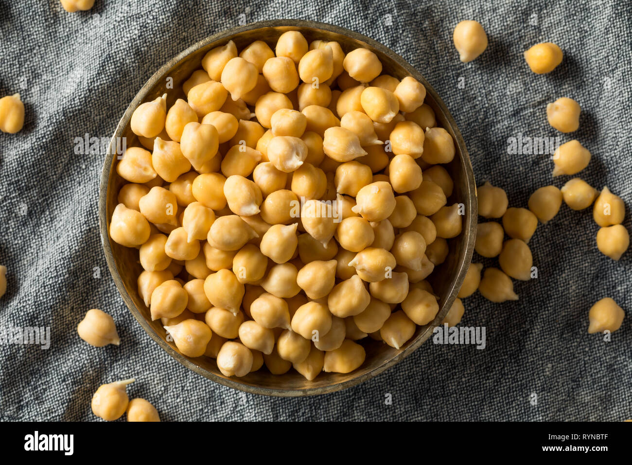 Raw Organic Garbanzo Bean Kichererbsen bereit zu Essen Stockfoto