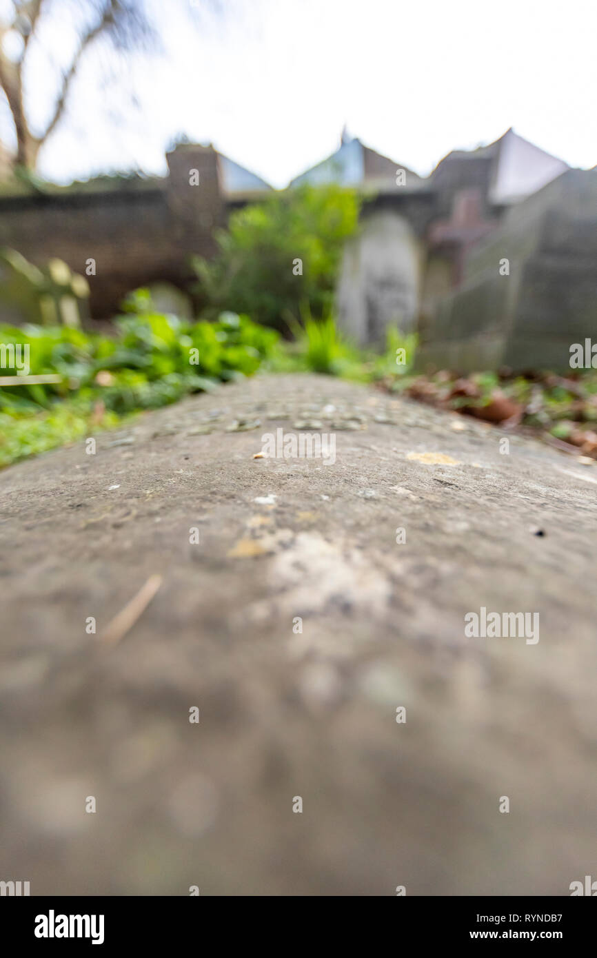 Brompton Friedhof. Im Jahre 1840 als kommerzielle Friedhof eröffnet wurde, gibt es nur sehr wenige Arme hier begraben. London. Großbritannien Stockfoto