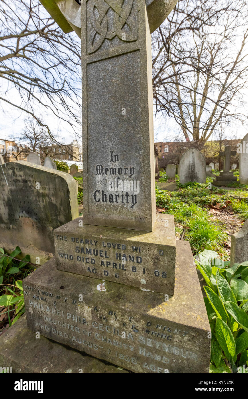 Brompton Friedhof. Im Jahre 1840 als kommerzielle Friedhof eröffnet wurde, gibt es nur sehr wenige Arme hier begraben. London. Großbritannien Stockfoto