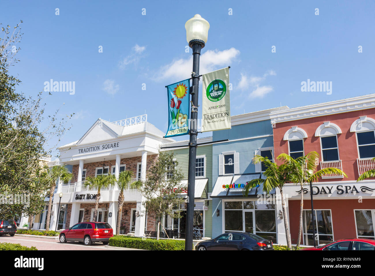 Florida, Saint St. Lucie County, Port St. Saint Lucie, Tradition, geplante Gemeinde, Immobilienentwicklung, unter neuen Baustellenbauer, T Stockfoto