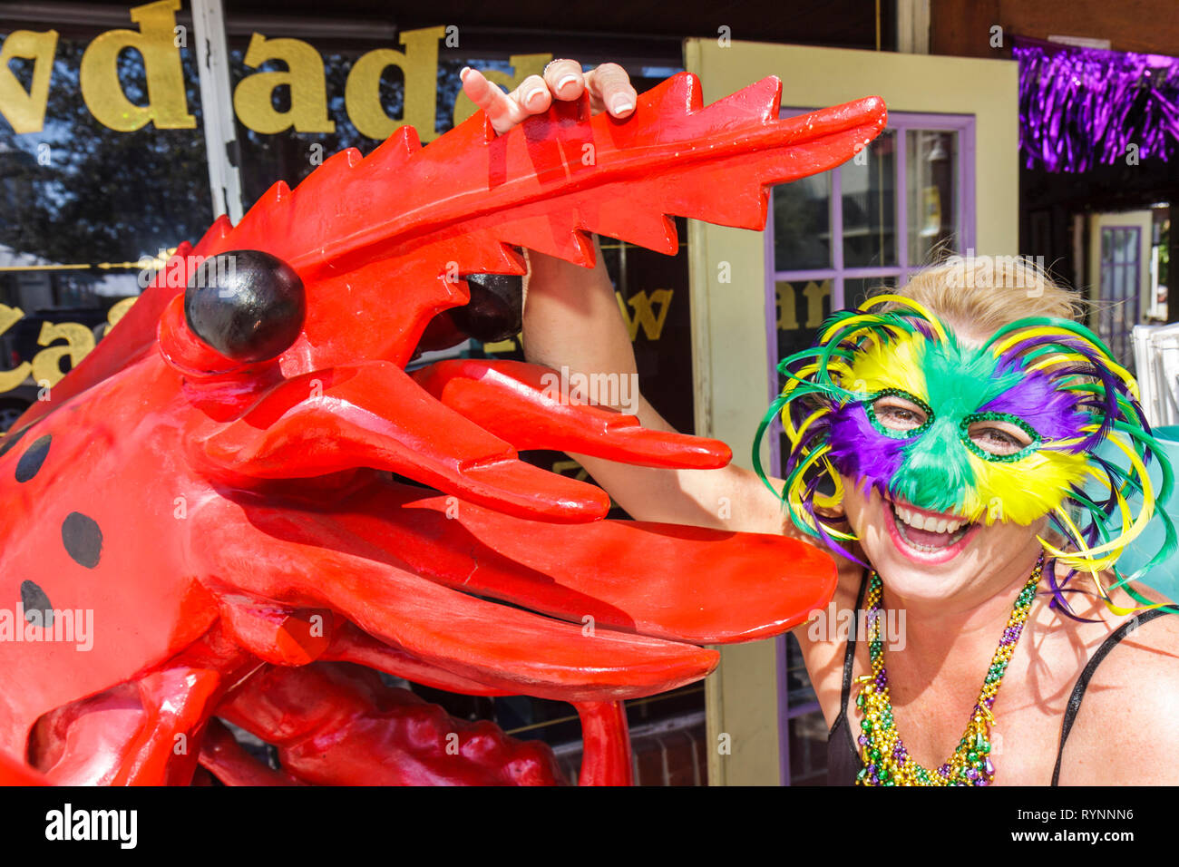 Florida Martin County, Jensen Beach, Crawdaddy's, New Orleans Stil, Restaurant Restaurants Essen Essen Essen Essen gehen Cafe Cafes Bistro, rohe Bar Bars, CaJun, Ma Stockfoto