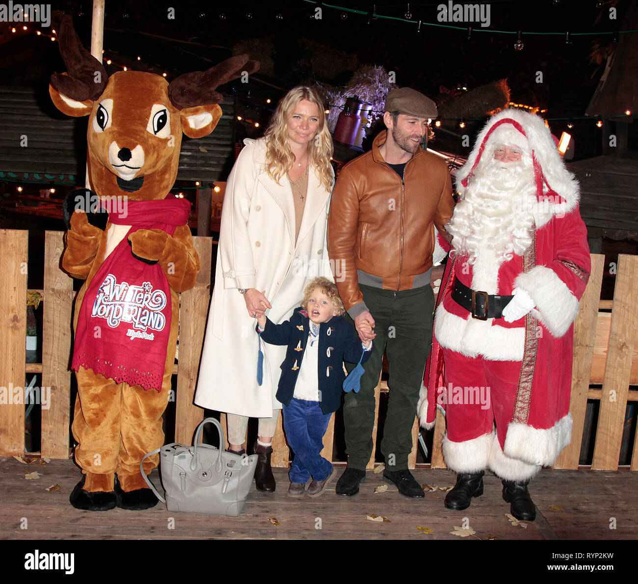 Nov 20, 2014 - London, England, UK-Winter Wonderland VIP-Eröffnung, Hyde Park, London Foto zeigt: David Blakely; Jodie Kidd Stockfoto