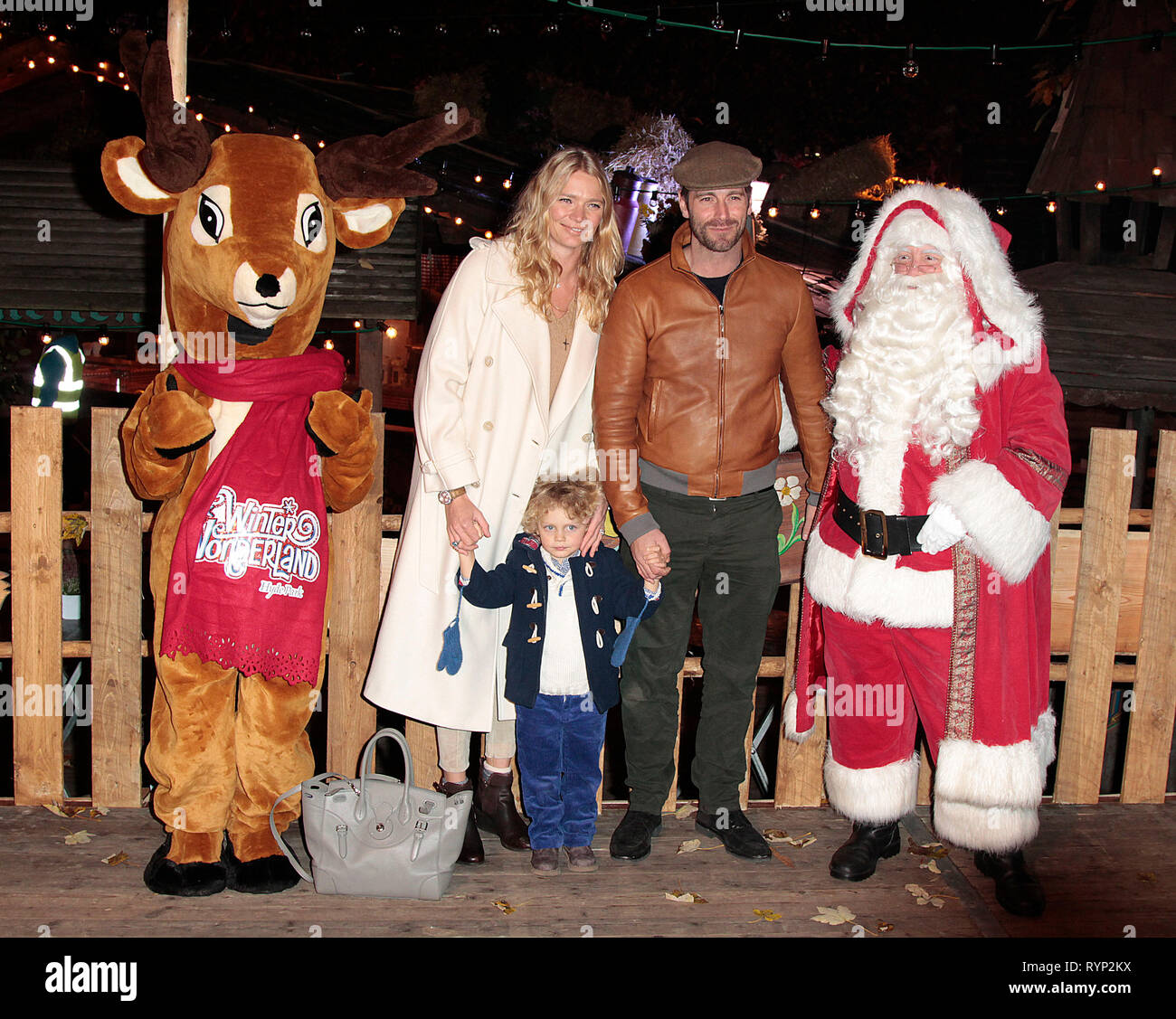 Nov 20, 2014 - London, England, UK-Winter Wonderland VIP-Eröffnung, Hyde Park, London Foto zeigt: David Blakely; Jodie Kidd Stockfoto
