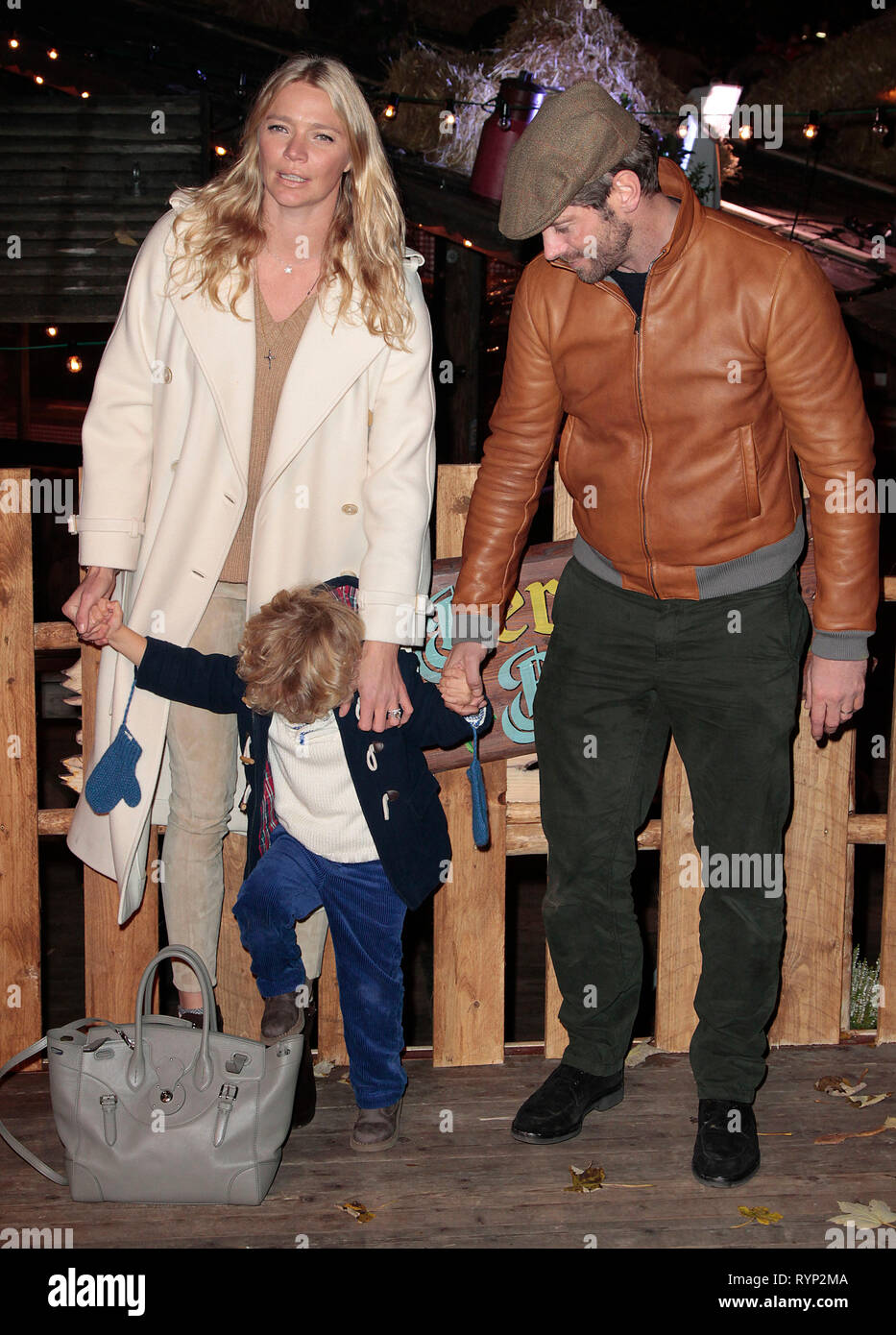 Nov 20, 2014 - London, England, UK-Winter Wonderland VIP-Eröffnung, Hyde Park, London Foto zeigt: David Blakely; Jodie Kidd Stockfoto