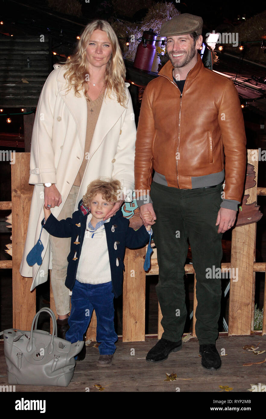 Nov 20, 2014 - London, England, UK-Winter Wonderland VIP-Eröffnung, Hyde Park, London Foto zeigt: David Blakely; Jodie Kidd Stockfoto