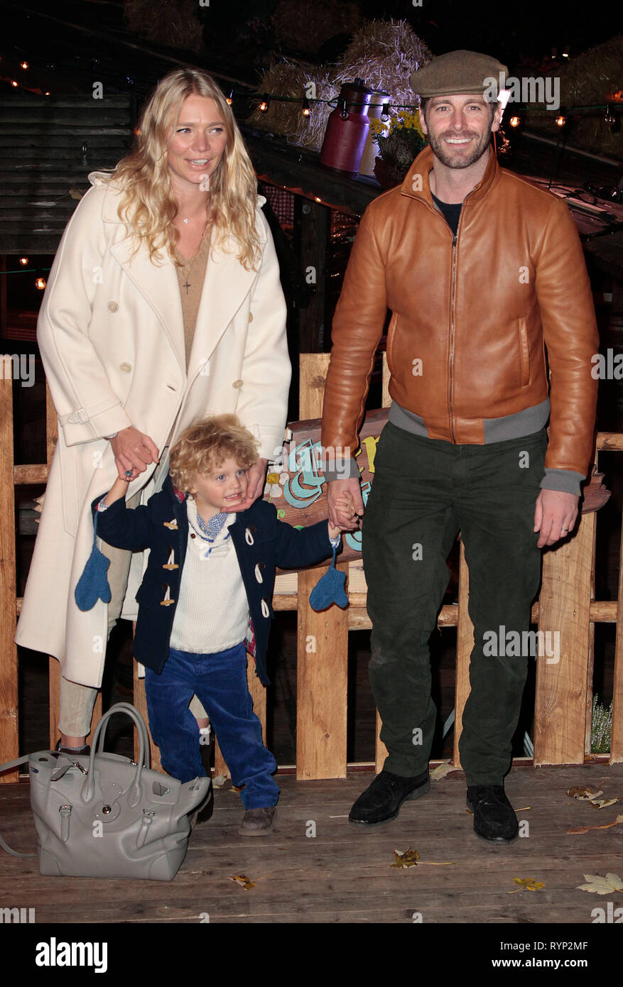 Nov 20, 2014 - London, England, UK-Winter Wonderland VIP-Eröffnung, Hyde Park, London Foto zeigt: David Blakely; Jodie Kidd Stockfoto