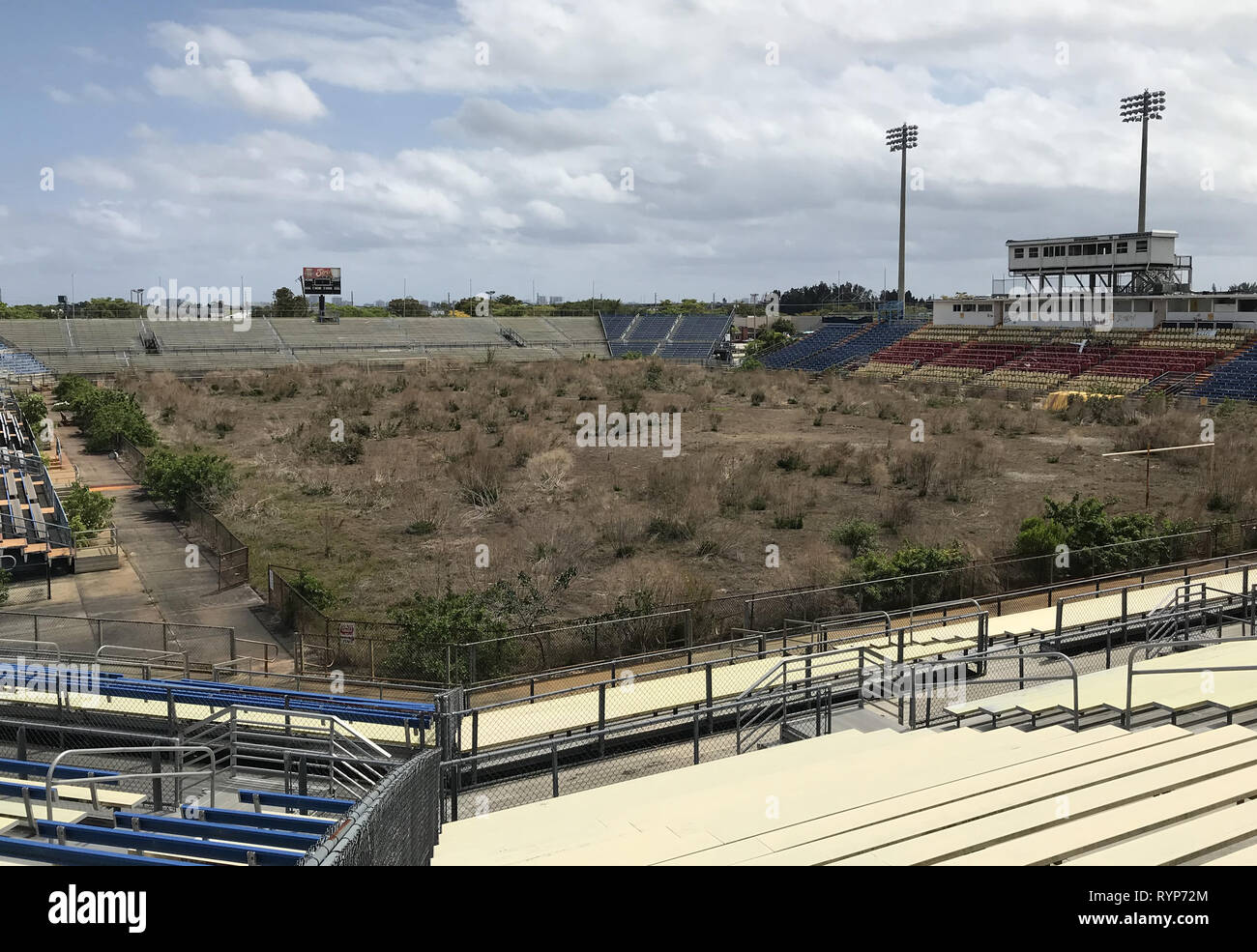 Eine allgemeine Ansicht von Lockhart Stadium, Miami. Stockfoto