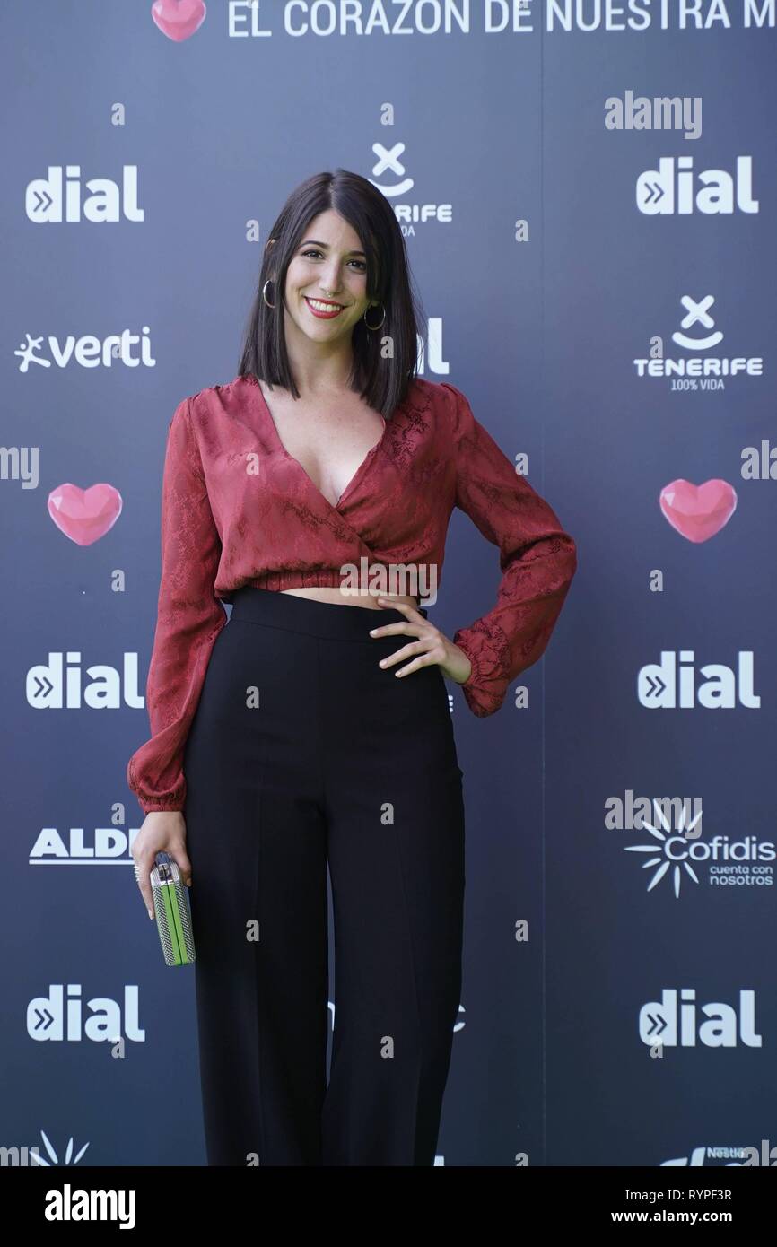 Während der 23. Ausgabe des Cadena Dial Auszeichnungen auf Teneriffa Donnerstag, 14. März 2019. Cordon drücken Sie Stockfoto