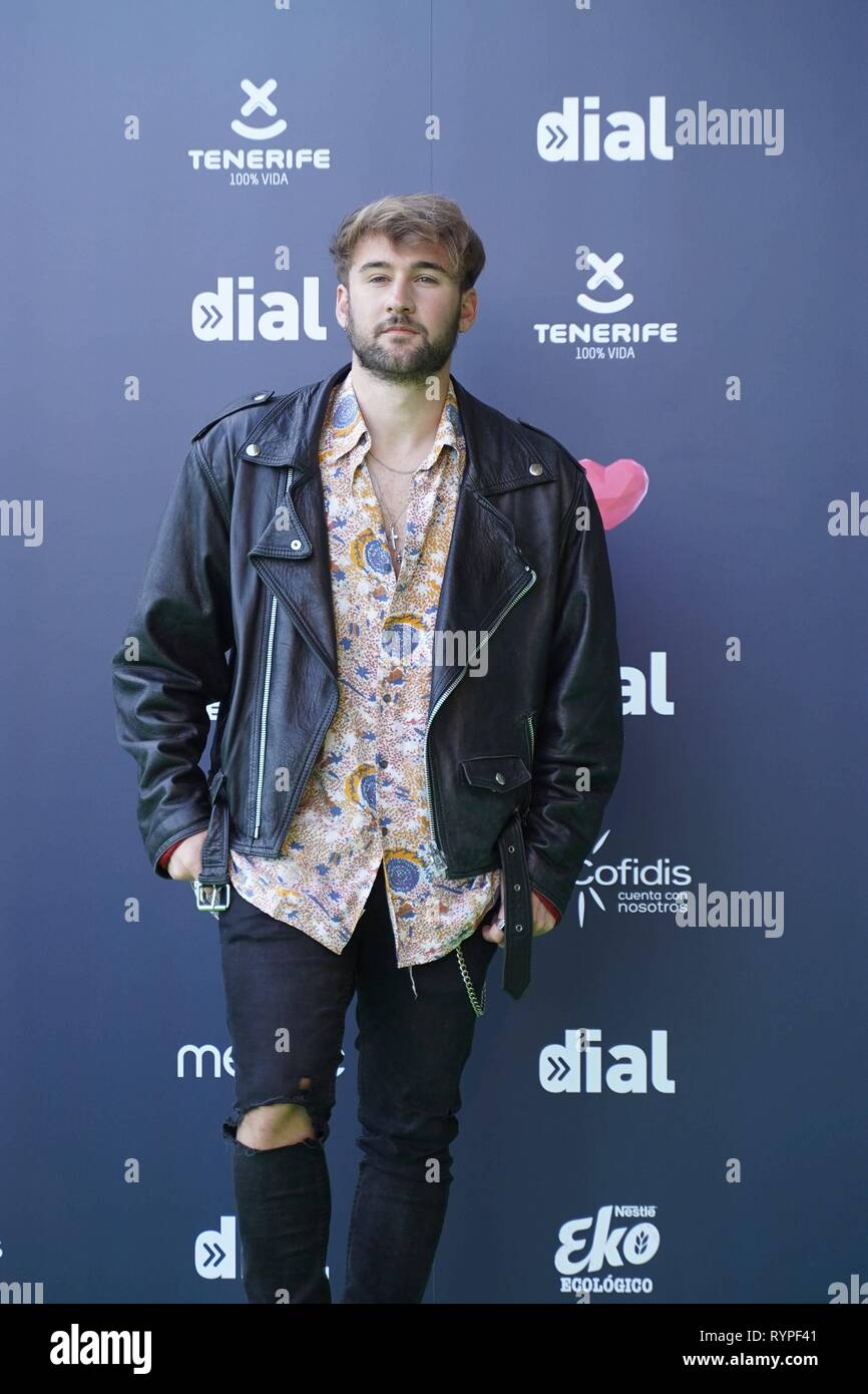 Während der 23. Ausgabe des Cadena Dial Auszeichnungen auf Teneriffa Donnerstag, 14. März 2019. Cordon drücken Sie Stockfoto