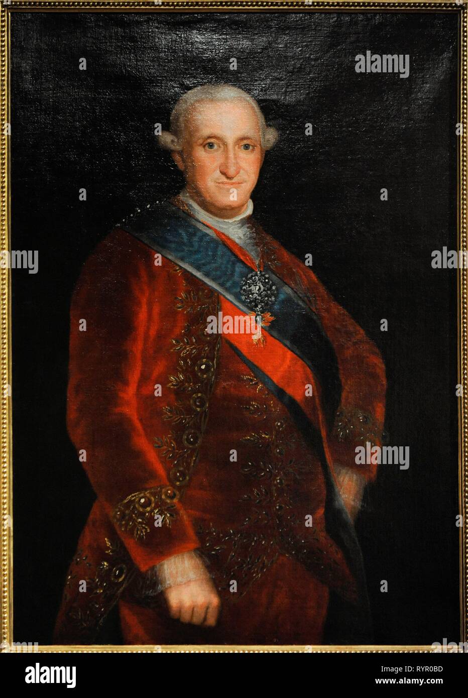 Carlos IV. (1748-1819). Rey de España (1788-1808). Agustín Esteve Retrato por y Marqués (1753-1820), hacia 1790. Museo Lázaro Galdiano. Madrid. España. Stockfoto