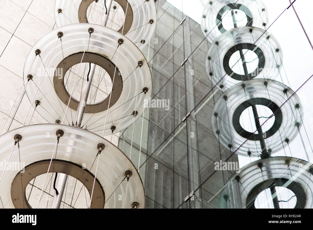 Denkmal in Glas reflektiert, dekorative Gebäude London Stockfoto