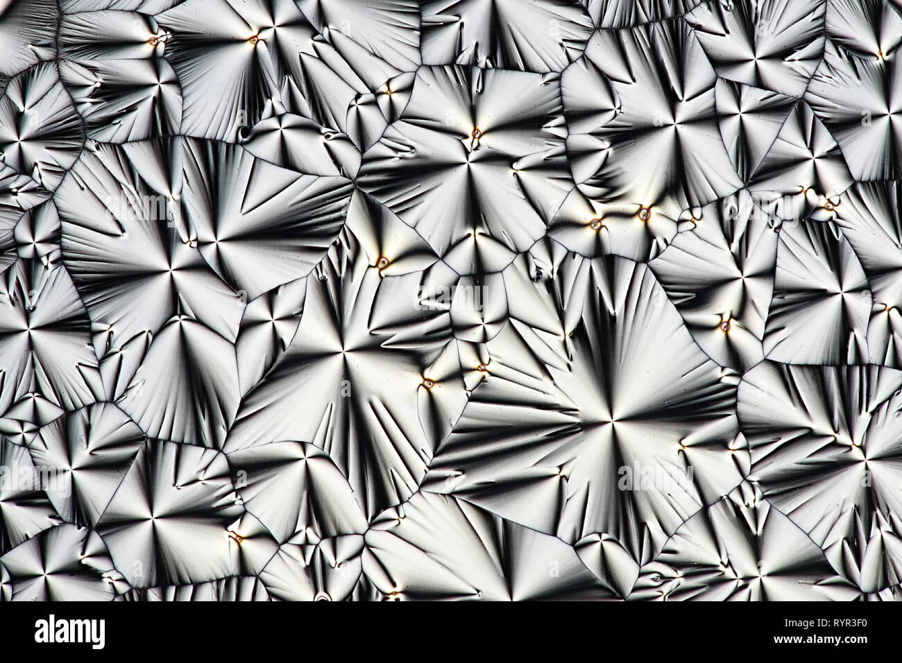 Wissenschaft und Kunst Dies ist Ascorbinsäure, bekannt als Vitamin C, in kristallisierter Form fotografiert bekannt. Stockfoto