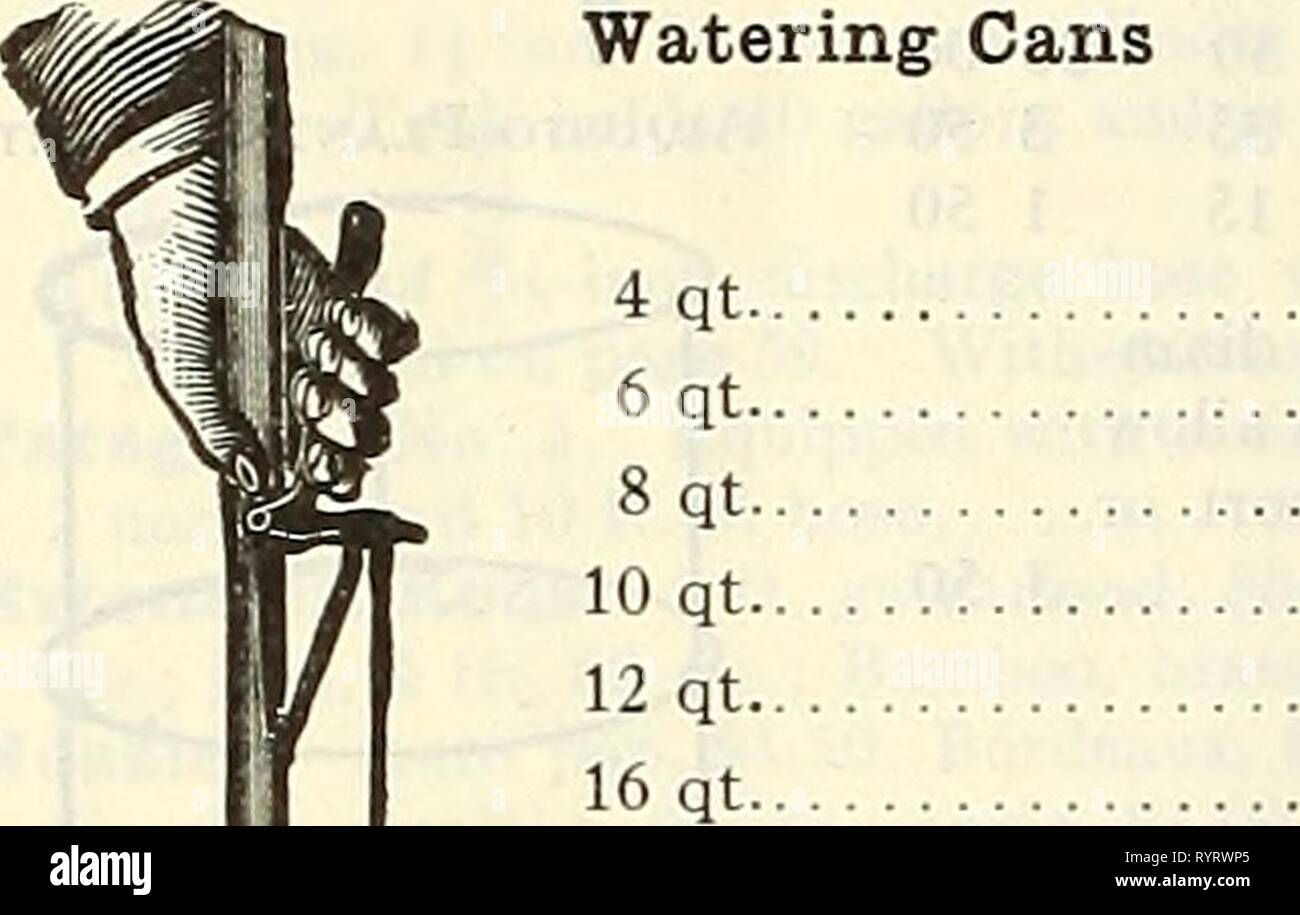 Dreer's Mitte Sommer Liste 1928 (1928) des Dreer Mitte Sommer Liste 1928. dreersmidsummerl henr 1928 Jahr: 1928 62 HENRY A. DREER, PHILADELPmA - KLEINARTIKEL Dreer'S 'Riverton' Wannen. Diese Wanne ist mit Abstand die sauberste, billigste, leichtesten und besten Whirlpool überhaupt angeboten. Der Zeder, grün lackiert, mit elektrisch geschweißte Bänder. Nur die Wanne für große Muster Pflanzen jeglicher Art. Die vier größten Größen werden geliefert mit Drop verarbeitet. Außen Innen Länge von Diam. in. Durchm. in. Die Stabkirche in. Nr. 70 8 J 8 10 0 $ 65 Nr. 60 lOJ 10 11 80 Nr. 50 12 J 12 13 115 Nr. 40 15 14 15 170 Nr. 30 17 16 17 2 10 20 19 18 19 2 95 Nr. 1 Stockfoto