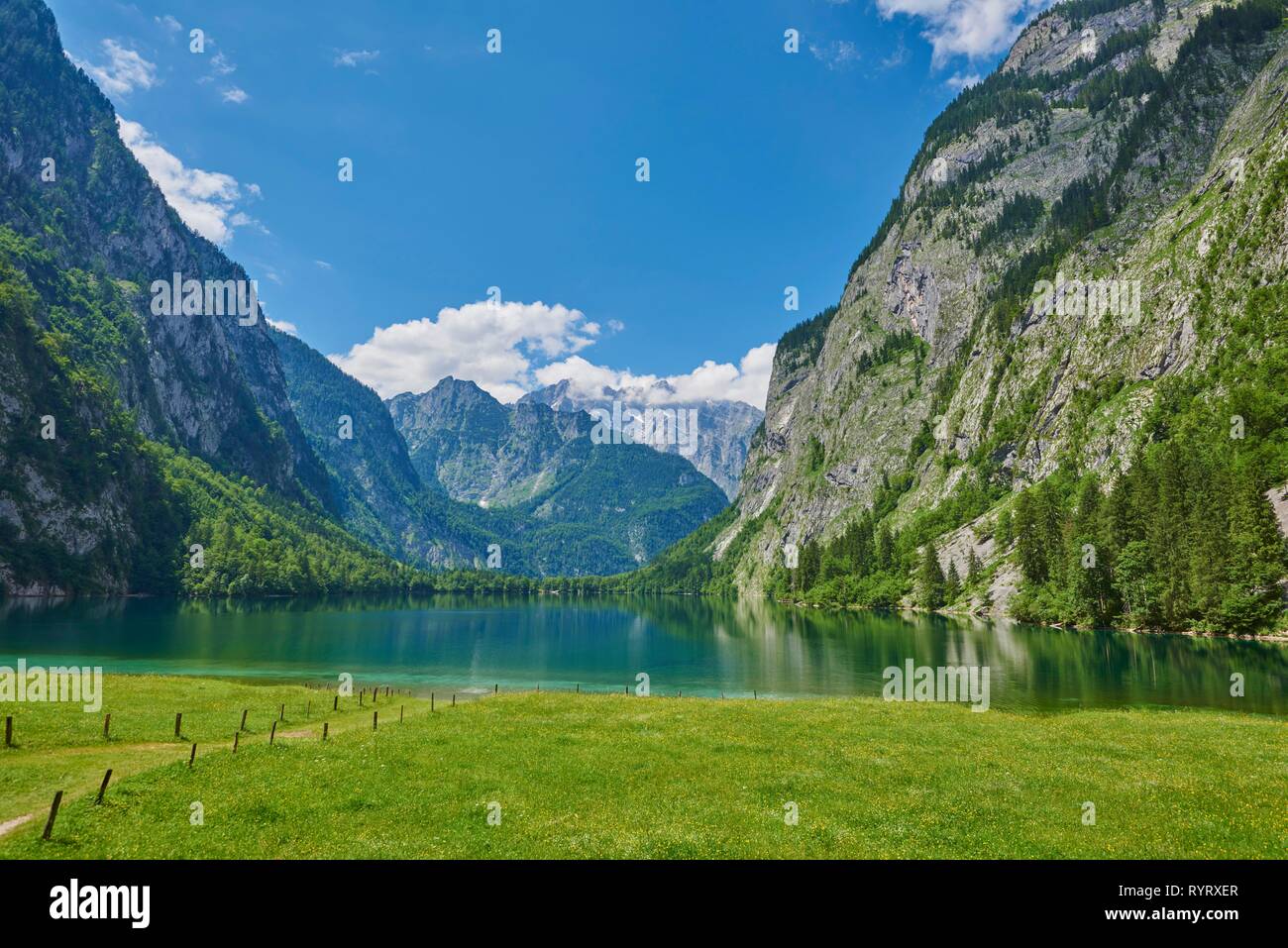 Obersee, Berchtesgadener Land, Bayern, Deutschland Stockfoto