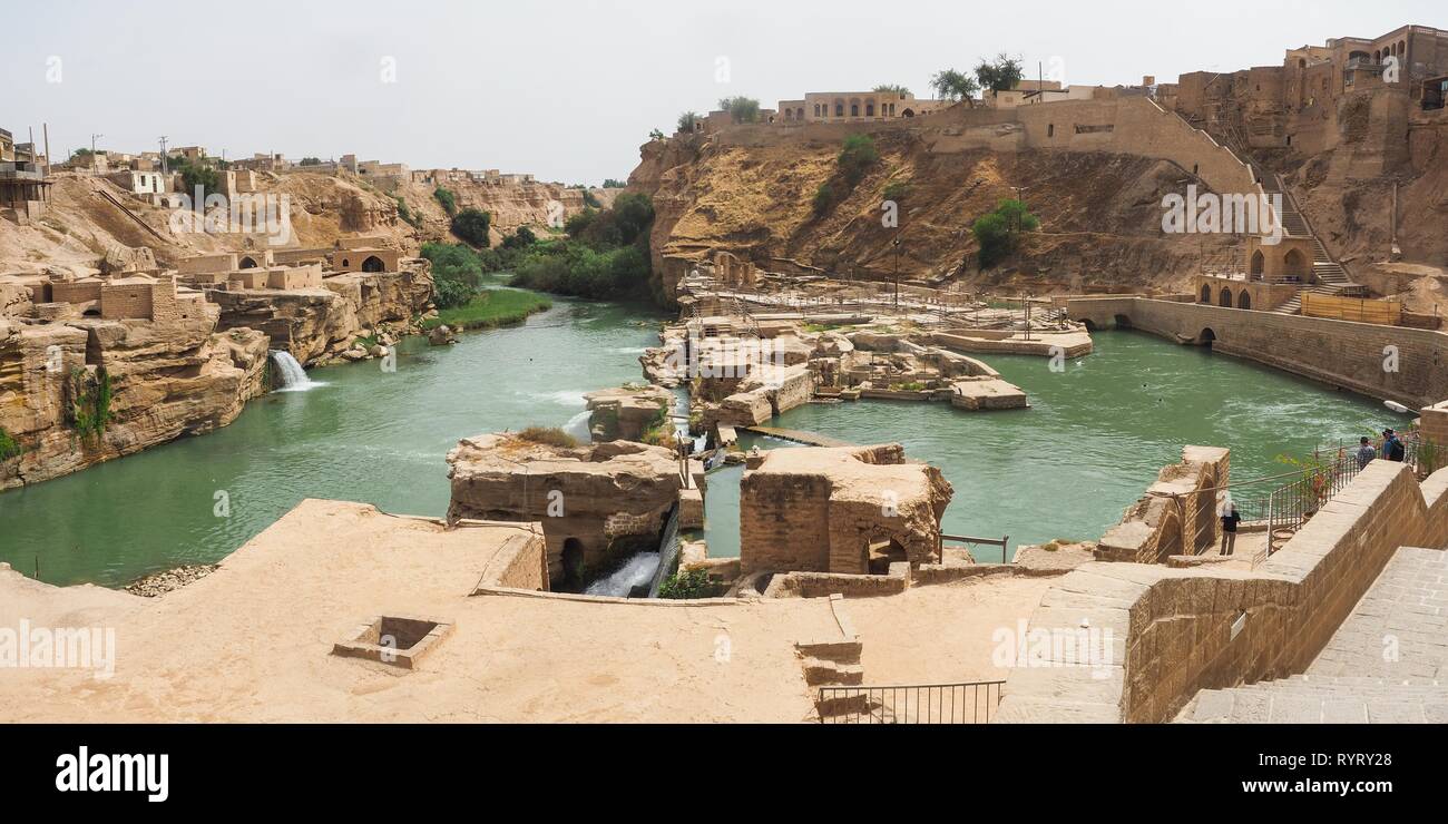 Abshari Sika, Historische hydraulischen Bewässerungssystem, Schuschtar, Provinz Chuzestan, Iran Stockfoto