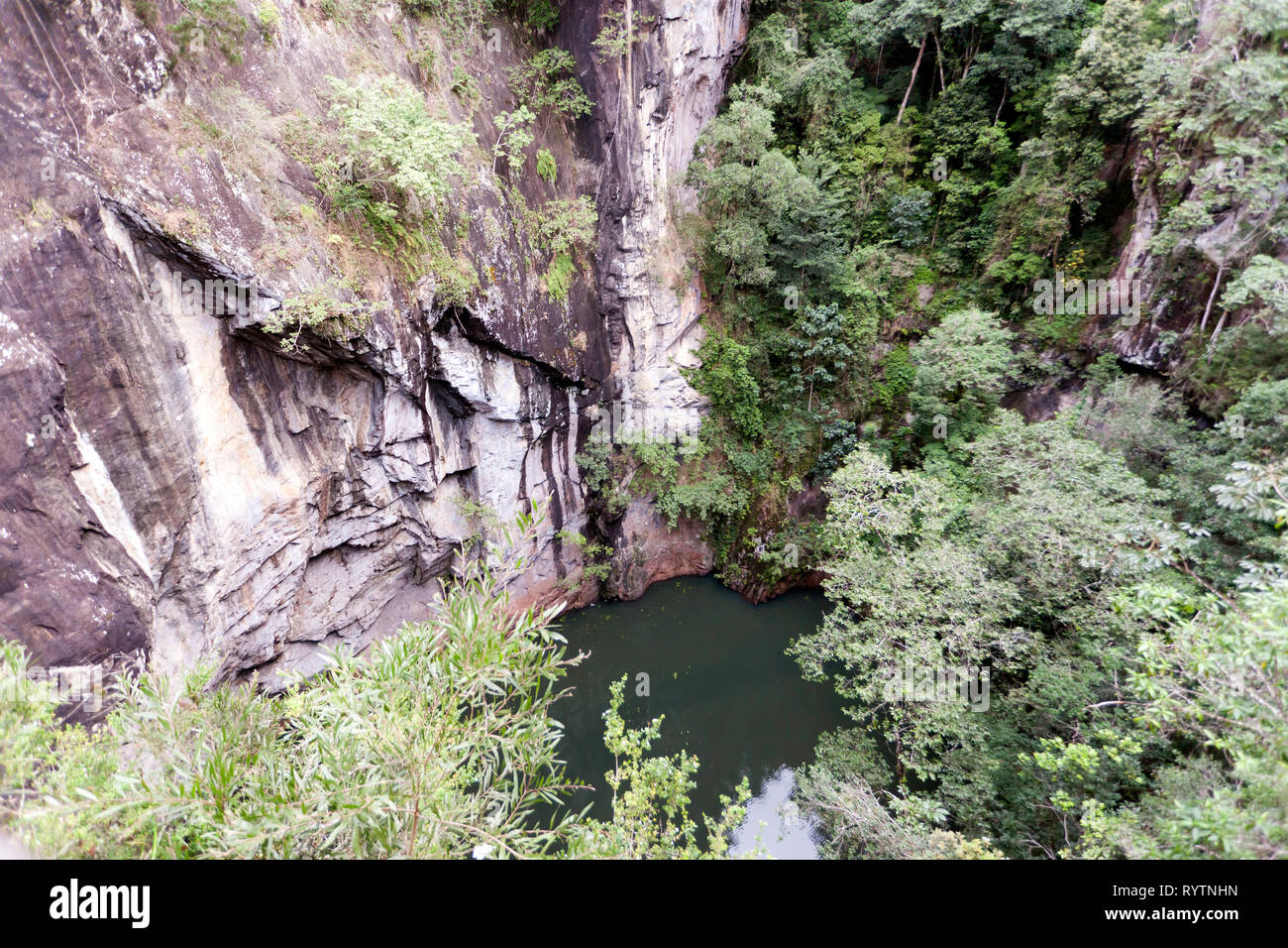 Die Mount Hypipamee Krater, süd-östlich von herberton auf dem Atherton Tableland in Queensland, Australien Stockfoto