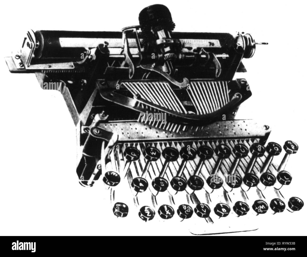 Schreiben, Schreibmaschine, Schreibmaschine, Modell Postel, 1902, Additional-Rights - Clearance-Info - Not-Available Stockfoto