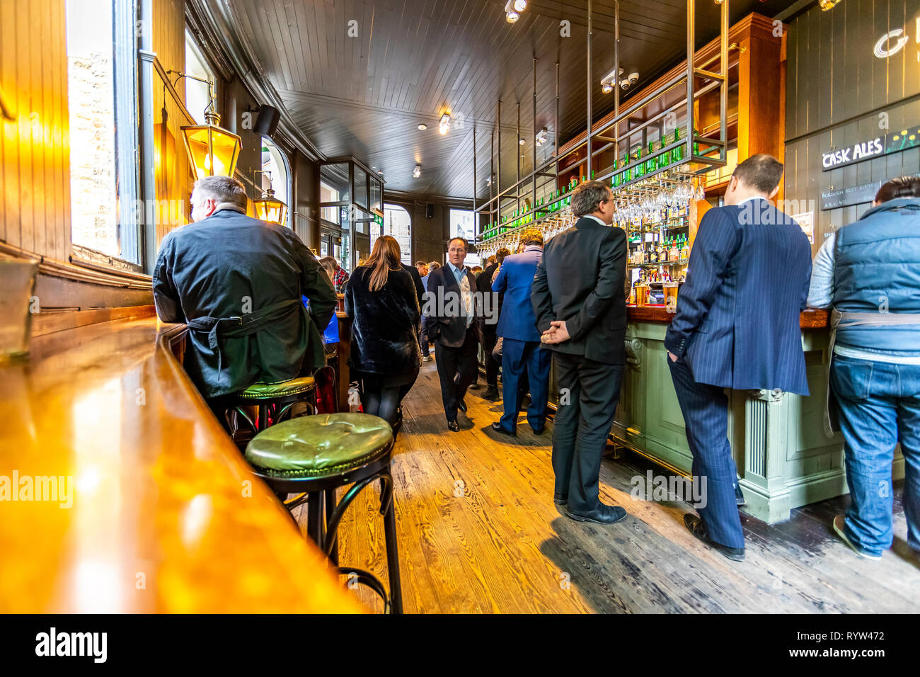 Die Globus Taverne. Die pubs der Borough Market, London. Stockfoto