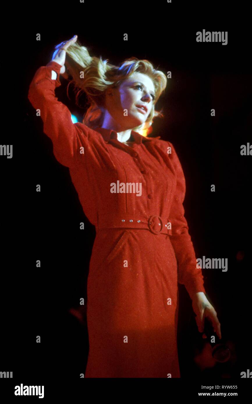 Marianne Faithful in Concert in Hamburg 1980. Stockfoto