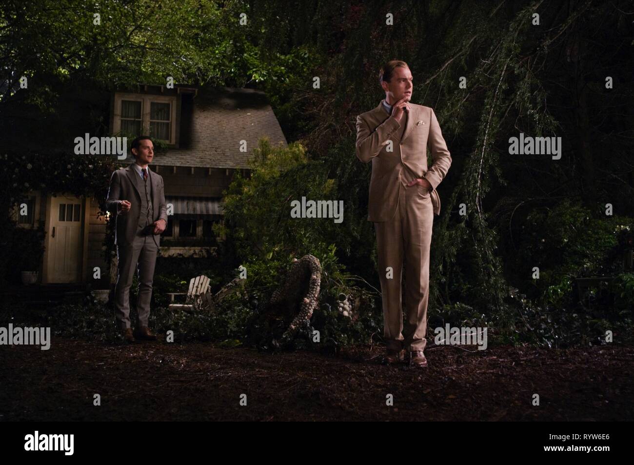 Der große Gatsby Jahr: 2013 USA/Allemagne Regisseur: Baz Luhrmann Tobey Maguire, Leonardo DiCaprio Stockfoto