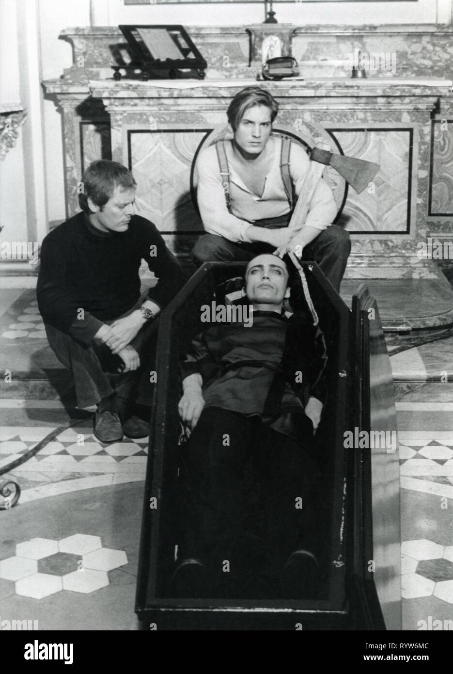 Blut für Dracula Jahr: 1974 Italien/USA Regie: Paul Morrissey Paul Morrissey, Joe Dallessandro, Udo Kier schießen Bild Stockfoto
