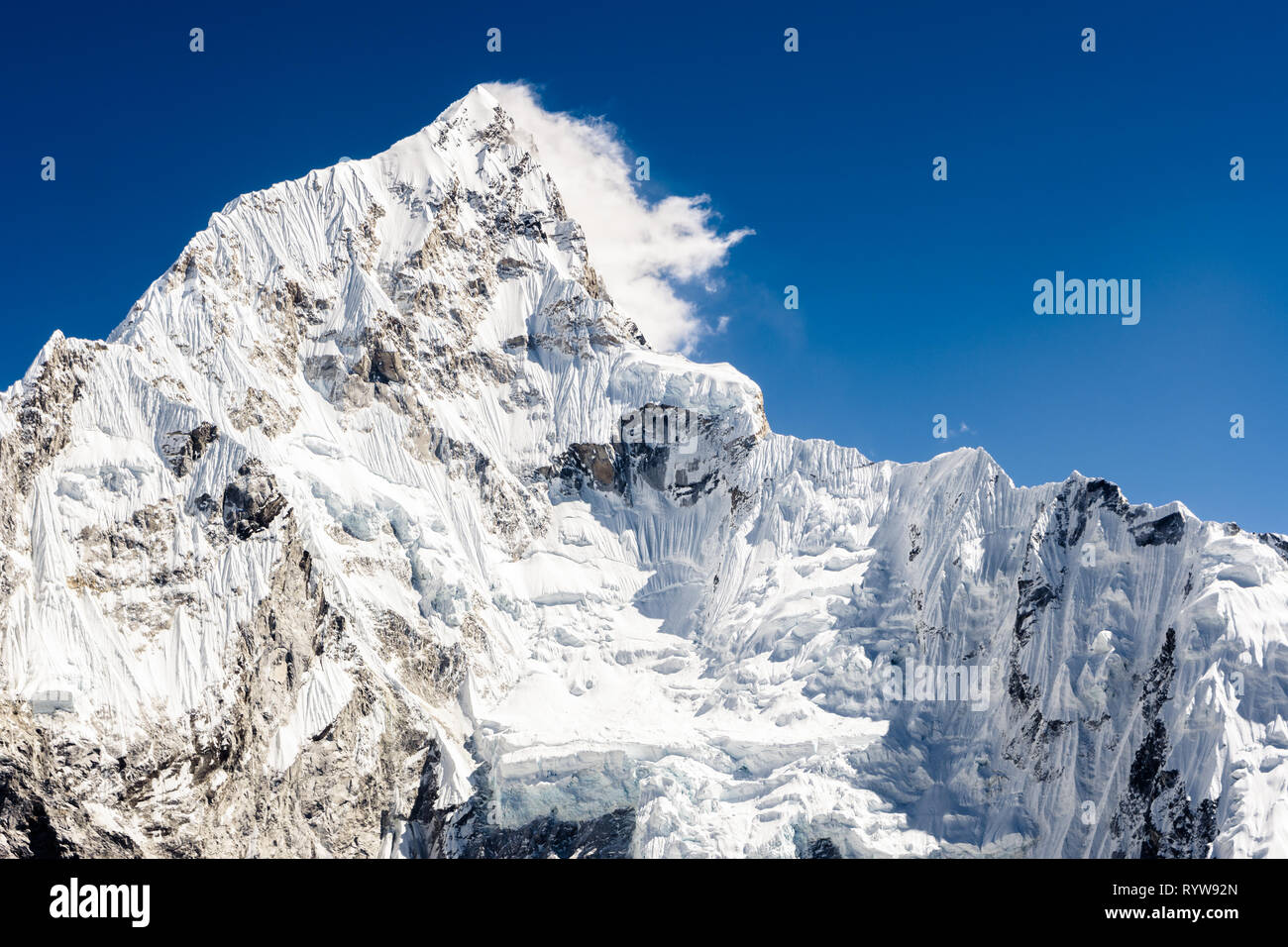 Nuptse Peak, Khumbu Valley, Sagarmatha Nationalpark, Nepal Stockfoto