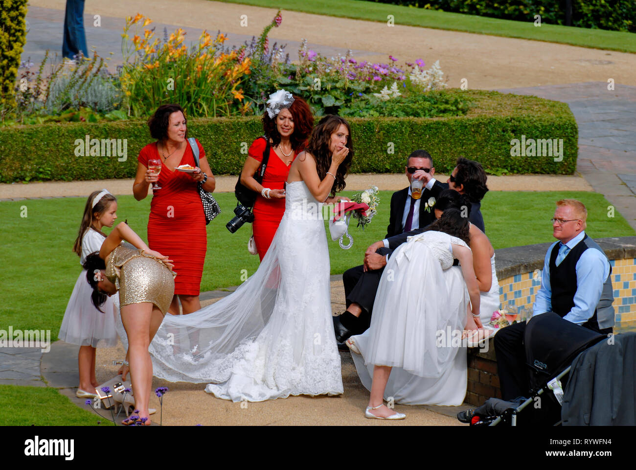 Hochzeit in Belfast Castle, Belfast, Nordirland Stockfoto