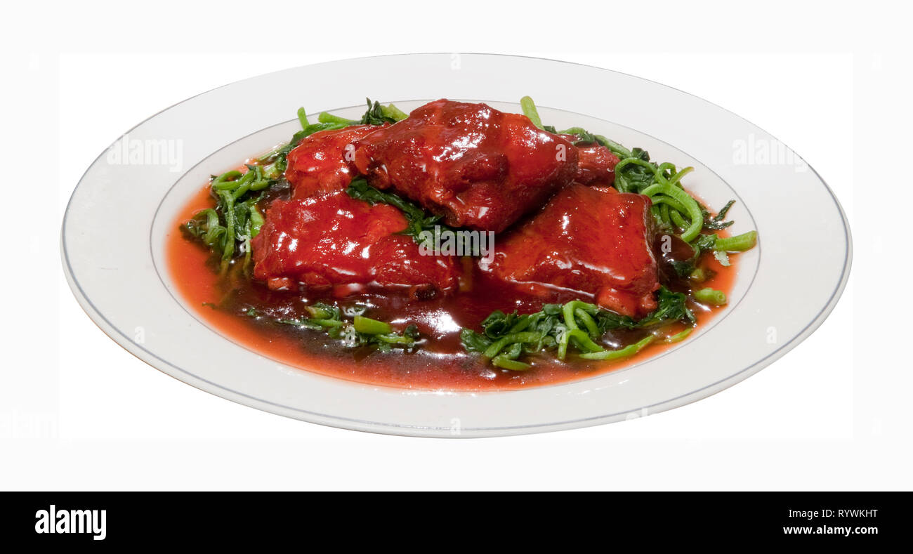 Chinesische BBQ Rippchen Stockfoto
