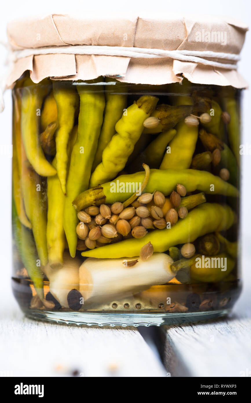 Eingelegte Paprika Stockfoto