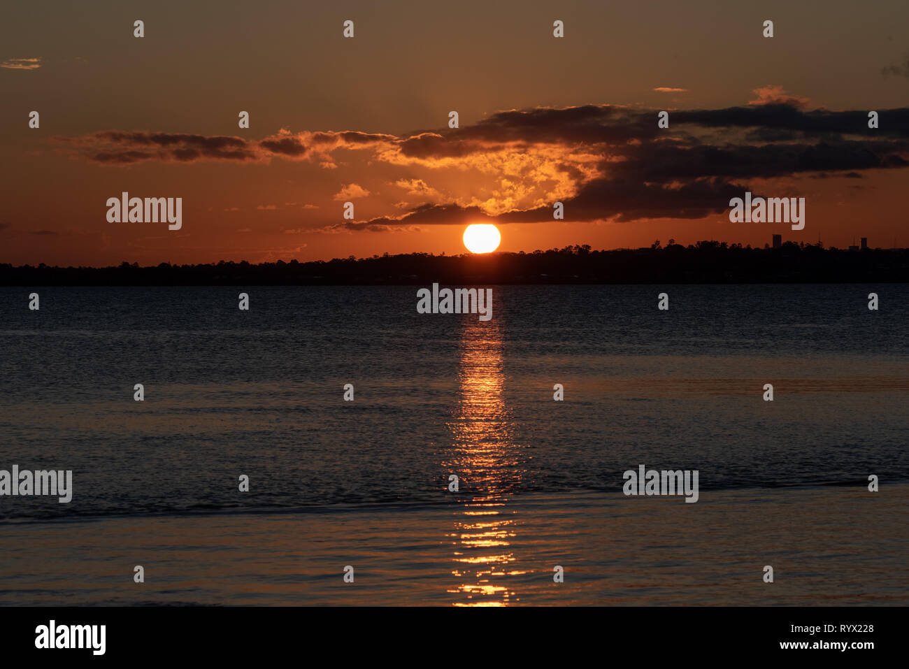 Aussie Sonnenuntergänge Stockfoto