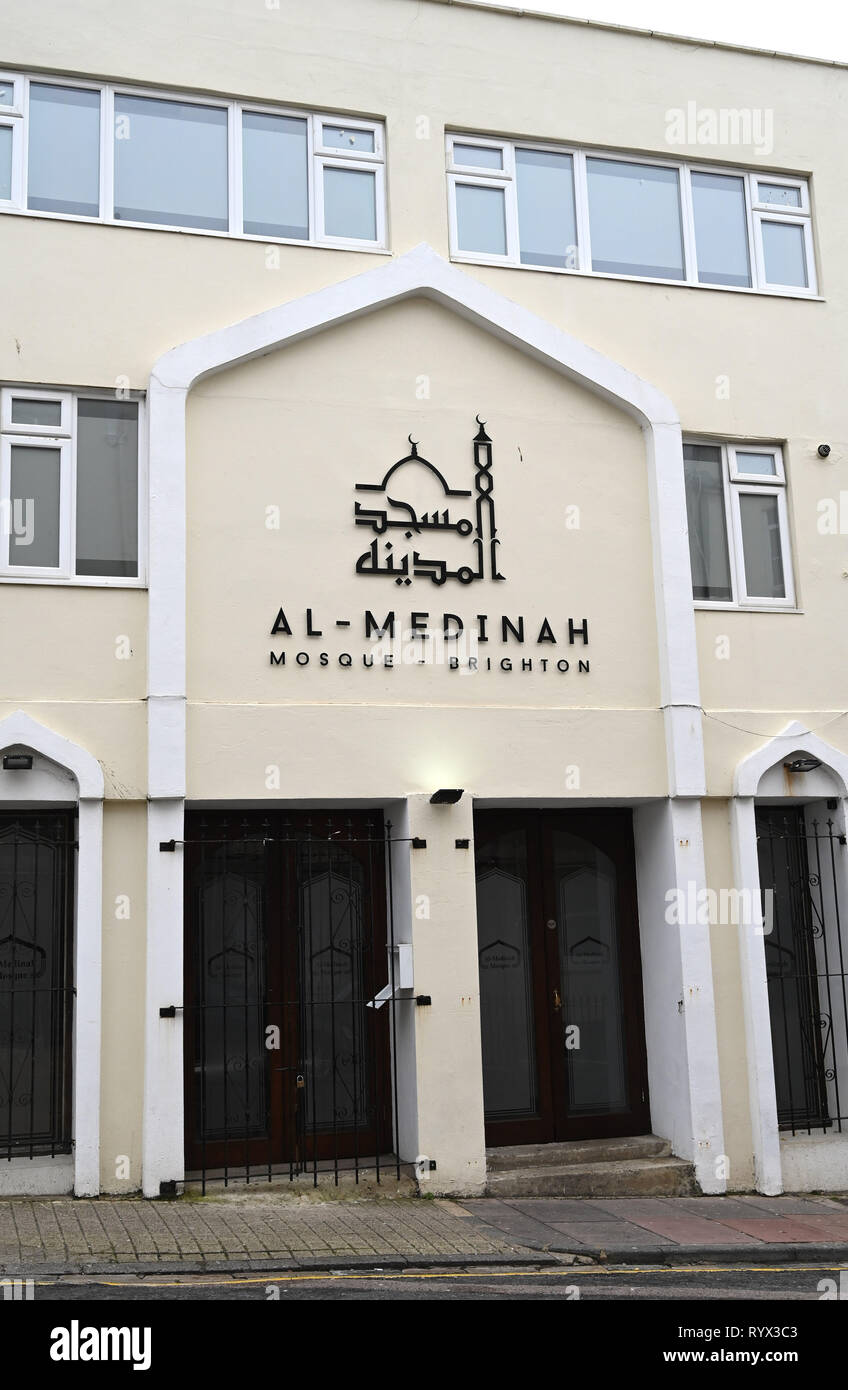 Brighton UK-Al Medinah Moschee in Brighton Stockfoto