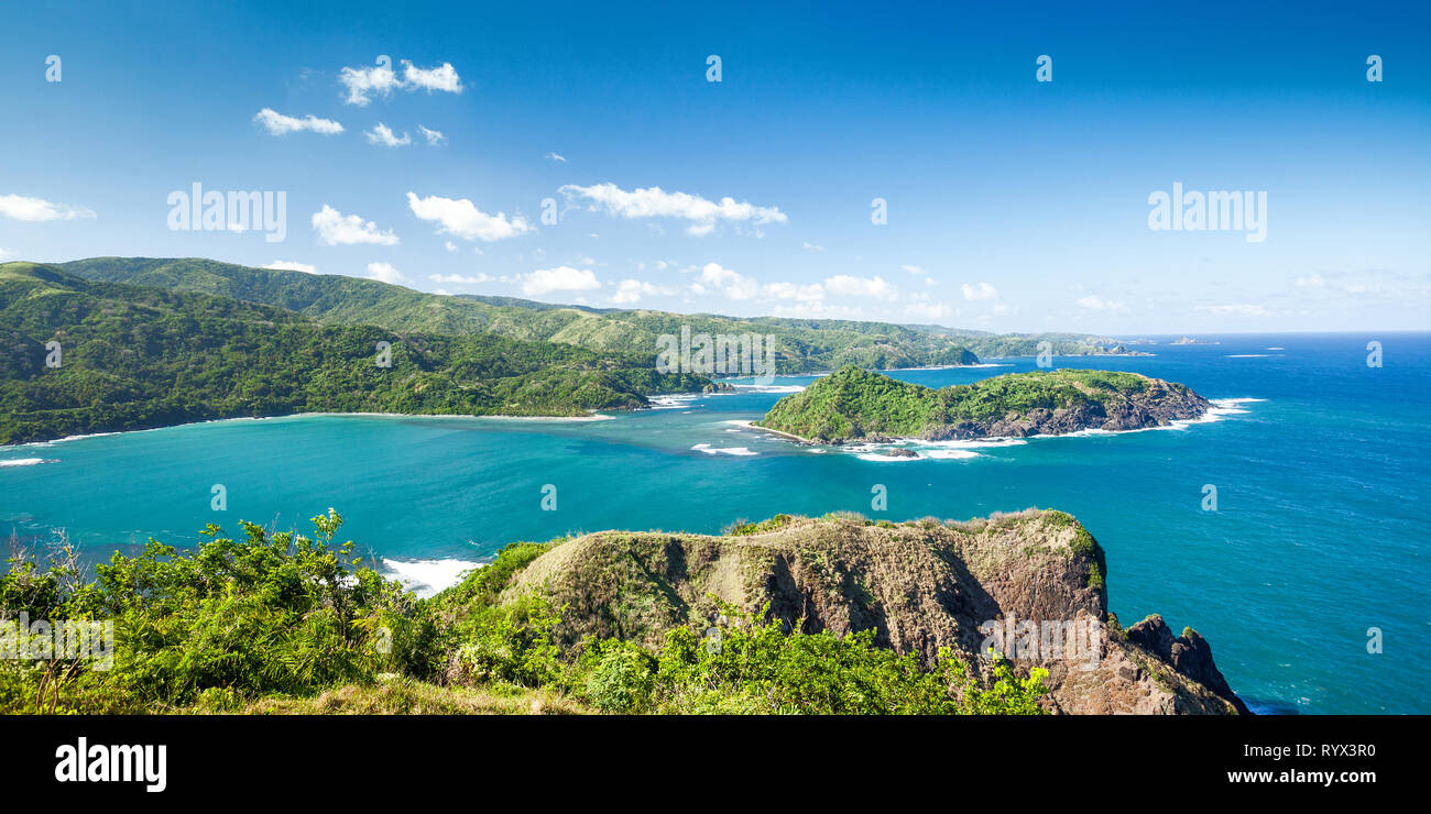 Schöne Aussicht auf die Insel vom View Point in Philippinen Stockfoto