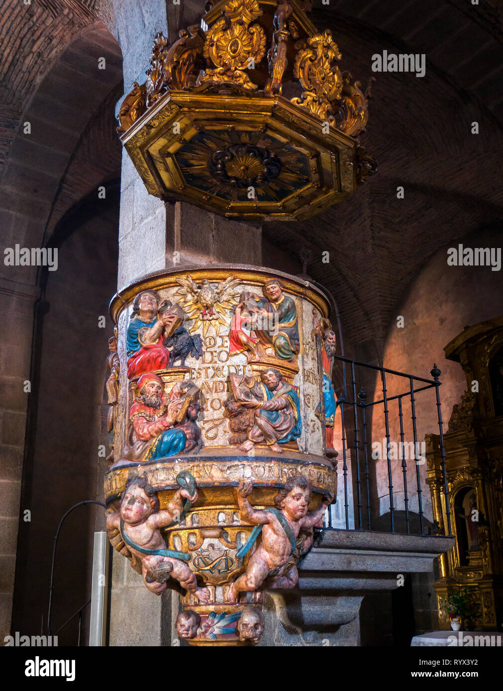 Iglesia de La Alberca. Sierra de Francia. Salamanca. Castilla León. España. Stockfoto