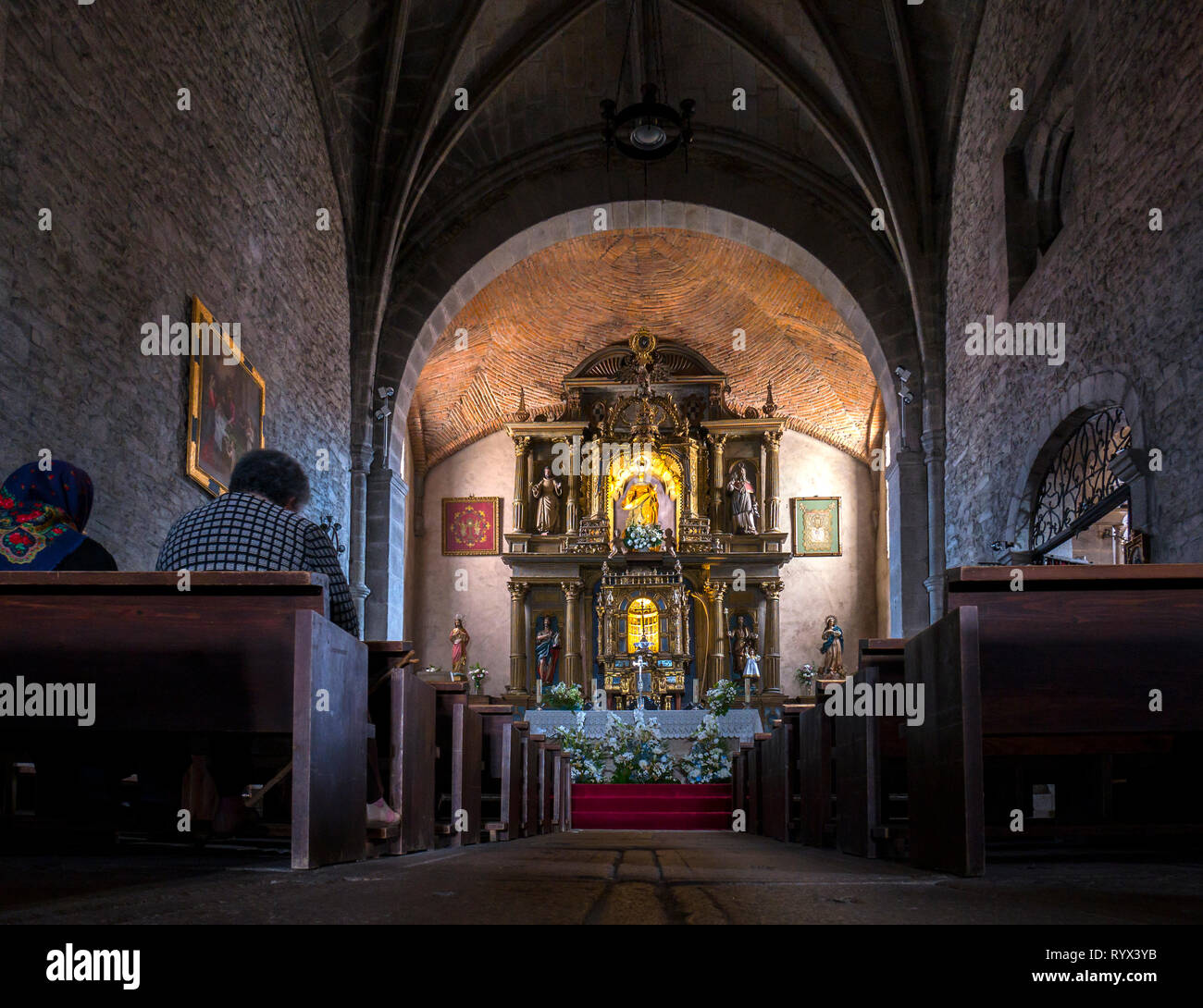 Iglesia de La Alberca. Sierra de Francia. Salamanca. Castilla León. España. Stockfoto